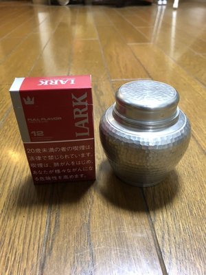 【日本古漾】332106日本錫半製 茶入 茶壷 錫製茶罐