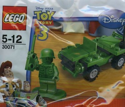 (JEFF) LEGO 樂高 玩具總動員 30071 ARMY JEEP 綠色小兵 吉普車 袋裝 POLYBAG