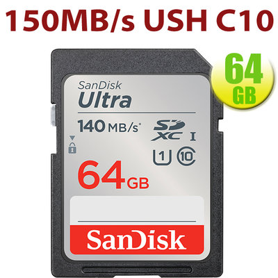 SanDisk 64GB 64G SDXC Ultra【140MB/s】SD UHS  C10  原廠包裝 相機 記憶卡