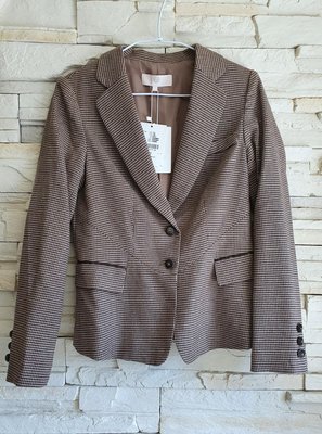 💜特價💜全新獨身貴族細格紋羊毛外套，原價5990