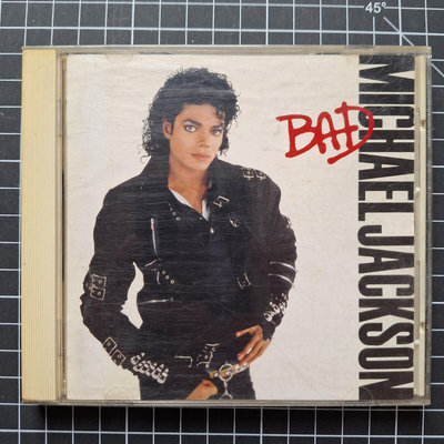 ※藏樂小舖※(西洋CD)麥可傑克森 Michael Jackson-Bad (早期日版)