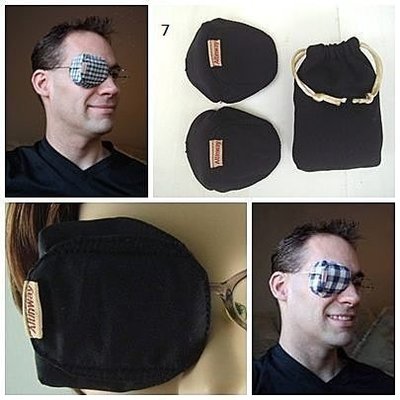 Altinway 成人單眼罩『兩個裝』戴在眼鏡片上 幫助術後眼睛調養 遮光防塵 練習射靶遮眼  L305 弱視眼罩