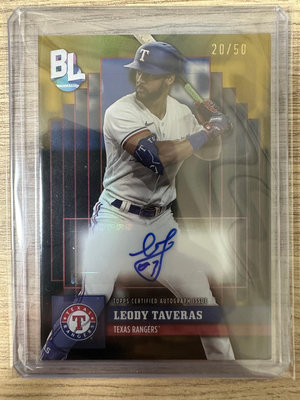 2024 Topps Big League 金色限量 20/50 Leody Taveras BLA-LT Rangers Autograph