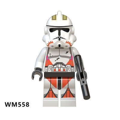 【積木班長】WM558 複製人 克隆兵 橘色 風暴兵 星際大戰 人偶 袋裝/相容 樂高 LEGO 積木