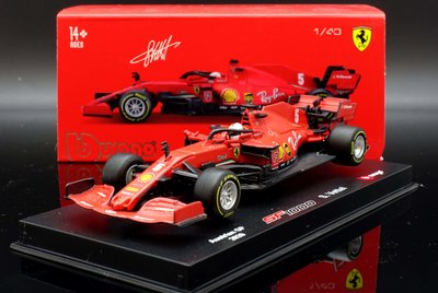 【MASH】現貨特價 Bburago 精緻版 1/43 Ferrari SF1000 #5 2020 Vettel