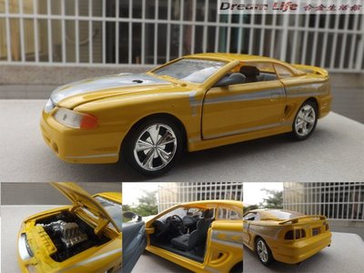 【Motormax 精品】1/24 1998 Mustang Cobra 福特 野馬眼鏡蛇 雙門跑車~全新,現貨特惠價