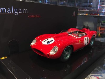 吉華科技＠ 1/18 Amalgam M5908 Ferrari 250 TR testa rossa (樹酯車)