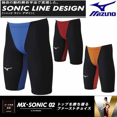 ~BB泳裝~ 2018 A/W MIZUNO MX SONIC 02 競賽款競技型低水阻四角泳褲 N2MB8011