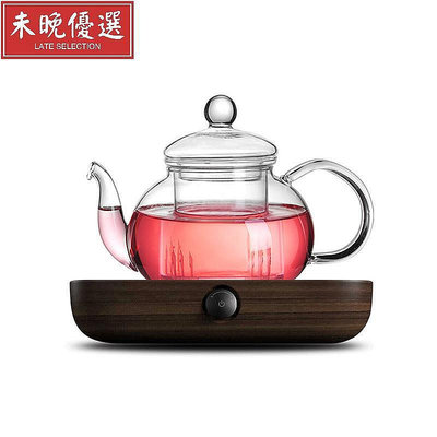 一屋窯玻璃花茶壺泡茶壺過濾茶水分離沖茶器耐熱紅茶具