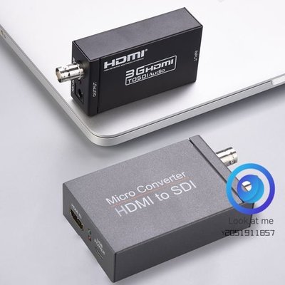 【Look at me】HDMI轉SDI+SDI轉換器1080P環路帶環出Micro hdmi to sdiConverter
