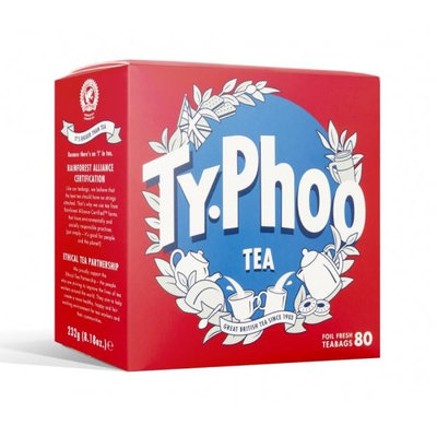 【即享萌茶】英國泰芙TYPHOO特選紅茶80茶包/盒(裸包,餐飲營業店家愛用茶款)促銷中