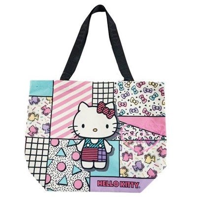 ♥小花花日本精品♥ Hello Kitty 帆布側背袋 手提袋 手提包 肩背包 外出包 購物袋~3