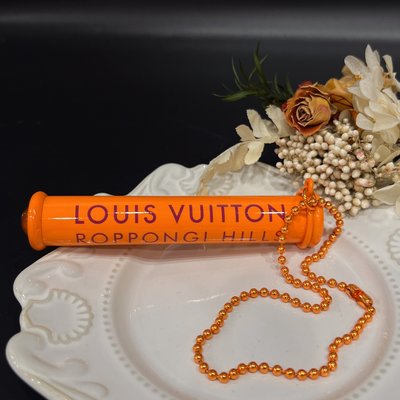 【哈極品】美品 《Louis Vuitton LV 橘色2003萬花筒吊飾/鑰匙圈/掛飾》