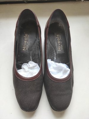 百貨專櫃~Niveole日本製手工鞋 咖啡色23