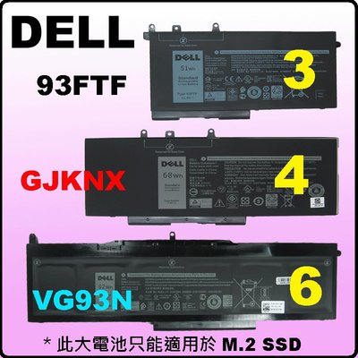 戴爾 原廠 電池 Dell GJKNX Latitude E5480 E5490 P72G002 3520 3530
