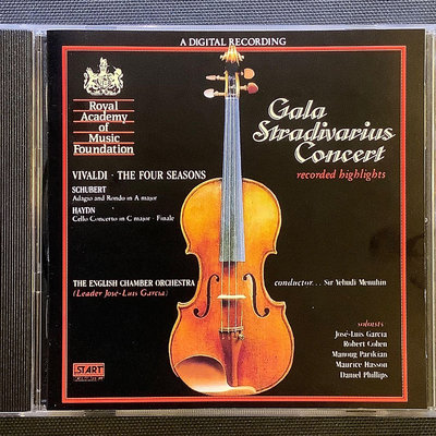 香港CD聖經/文心雕樂/Gala Stradivarius Concert名琴的饗宴「四季」 英國版