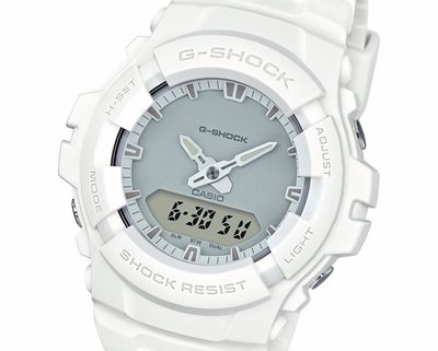 CASIO 手錶 G SHOCK簡約風G-100CU-7 A 反轉液晶顯示CASIO公司貨~G-100