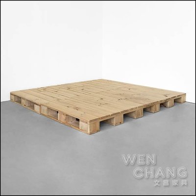 訂製品 工業風木棧板床架 (無床頭片) 客製 CU070 A款標準單人床＊文昌家具＊