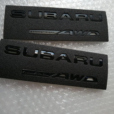 改裝SUBARU AWD車貼 亞黑亮黑尾部裝飾貼 車標全套改裝-都有-都有