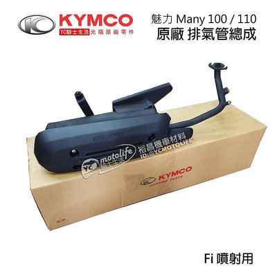 _KYMCO光陽原廠 魅力 排氣管 Many 100 110 Fi 噴射車系用 消音管 LEA2 正廠