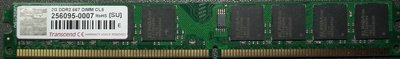 DDR2-667創見 單條2G U-DIMM SU 2GB CL5 DIMM TS256MLQ64V6U 2RX8 終保