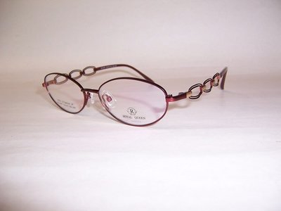 光寶眼鏡城(台南) ROYAL QUEEN 百分百 Z鈦IP造型眼鏡*舒適不壓迫,,RQ350T/C91霧紅色,日本製