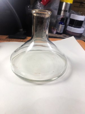 懷舊早期實驗室大燒杯量杯玻璃器皿