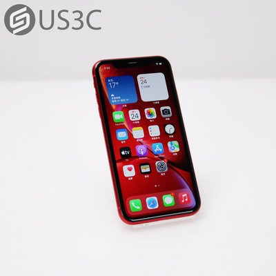 【US3C-桃園春日店】公司貨 Apple iPhone XR 128G 紅 6.1吋 A12晶片 臉部解鎖 無線充電  防水防塵 UCare延長保固6個月