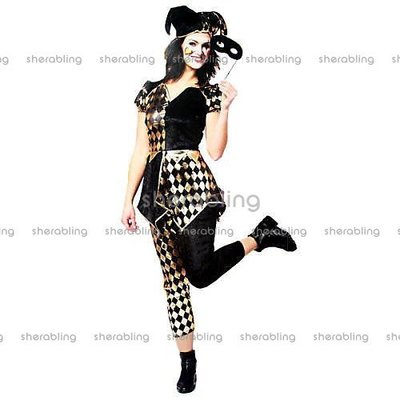 (PR-A_302)COS化裝舞會服裝 表演造型搞笑裝扮 可愛小丑金黑女