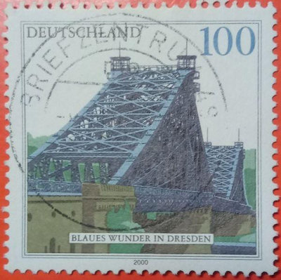 德國郵票舊票套票 2000 Blue Wonder Bridge, Dresden