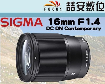 《喆安數位》SIGMA 16mm F1.4 DC DN C 微單眼  M4/3  #4