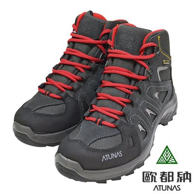 (登山屋)ATUNAS 歐都納男款中筒健行鞋A2GCAA01M黑
