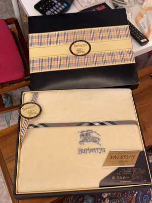 burberry 日本制 純棉床單 1米4乘2米4 純棉 格