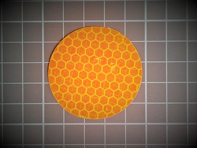 【反光貼紙】Avery Dennison 直徑4公分圓形鑽石級反光貼紙~黃色