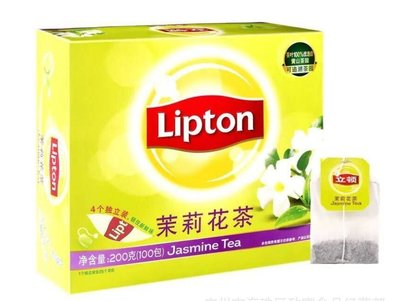 晴天咖啡☼  立頓 Lipton 茉莉花茶包 -100入 茉莉 綠茶 茶包 茉莉花茶
