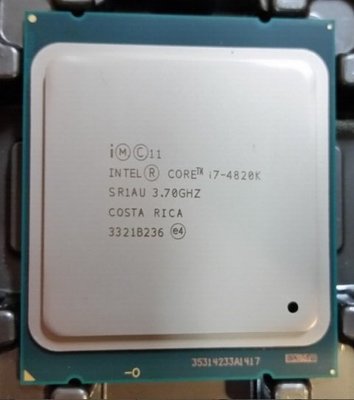 【含稅】Intel Core i7-4820K 3.7G 2011四核八線130W ES不顯CPU 一年保 另有正式
