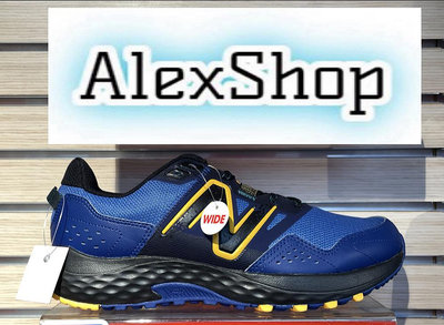 艾力克斯 NEW BALANCE 410 (4E寬楦) 男 MT410LY8 藍黃 越野慢跑鞋全85