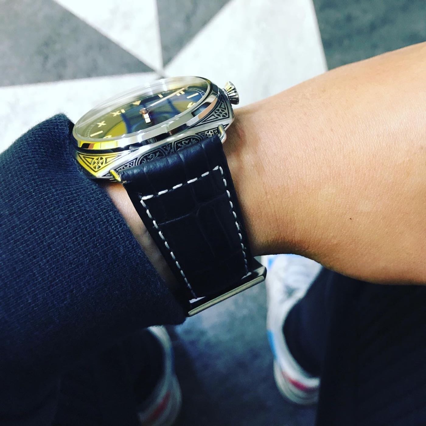 時計正規2016年OH済 P番 美品 パネライ PAM00320 GMT - 腕時計(アナログ)