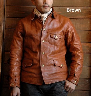 Sturdy Luggage Supply DRIVING LEATHER JACKET CAR COAT 尺寸38
