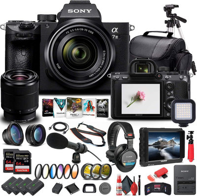 [3美國直購] Sony Alpha a7 III 無反光鏡數位相機,附 28-70 公釐鏡頭(ILCE7M3K/B)