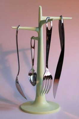 天才大師 Philippe Starck 為ALESSI所設計的絕版Faitoo系列 餐具掛架 Arbratoo