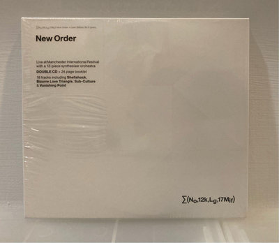 ∑(No,12k,Lg,17Mif) New Order + Liam Gillick: So It Goes.. (2CD+24 page booklet)