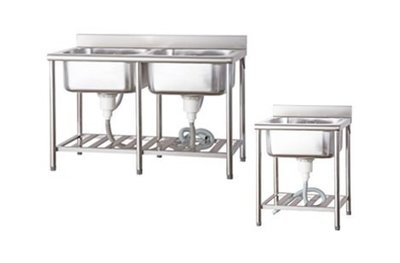 【三大餐飲設備館】(各尺寸 不銹鋼水槽訂製)不鏽鋼水槽、工作台白鐵工作台㊣304工作台料理台