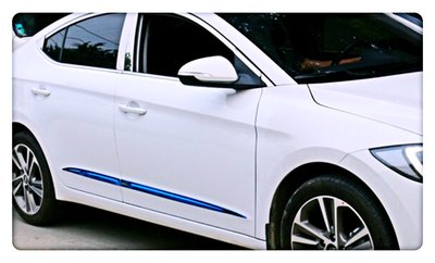 【車王汽車精品百貨】現代 Hyundai Super Elantra 車身飾條 車門飾條 防刮飾條 不銹鋼