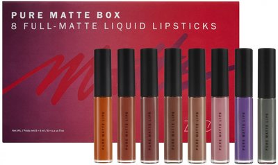 英國代購 ZOEVA 八色唇釉組 Pure Matte Lips lipstick box 專櫃正品