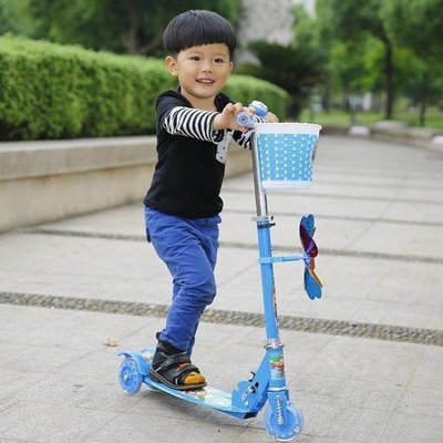 滑板車 滑板車兒童2-3-6歲4小孩寶寶男女單腳踏板滑滑車三四閃光輪溜溜車jy【】lif15939