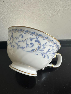 日本則武Noritake  青花纏枝蓮 咖啡杯 紅茶杯 單咖