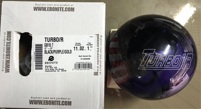 美國進口保齡球EBONITE品牌，TURBO/R飛碟球選手熱愛球種 11磅