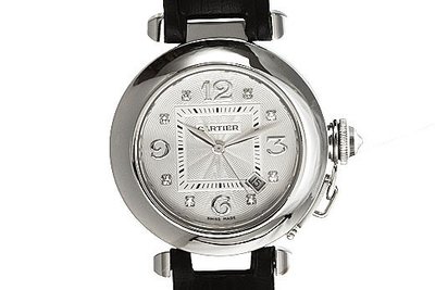 Cartier 卡地亞 Pasha 系列18K白金女用腕錶-32MM