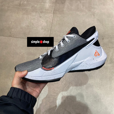 【Simple Shop】NIKE ZOOM FREAK 2 字母哥 2代 籃球鞋 灰白色 男款 CK5825-101